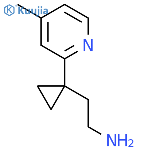 2-1-(4-methylpyridin-2-yl)cyclopropylethan-1-amine structure
