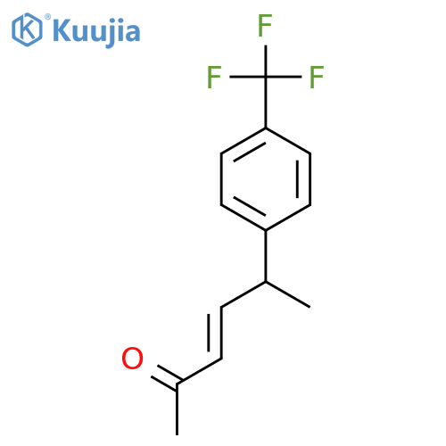 5-4-(trifluoromethyl)phenylhex-3-en-2-one structure