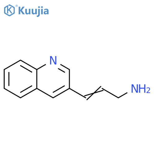 3-(quinolin-3-yl)prop-2-en-1-amine structure