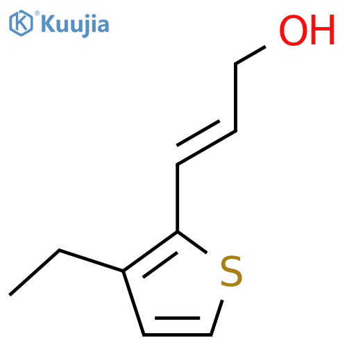 3-(3-ethylthiophen-2-yl)prop-2-en-1-ol structure