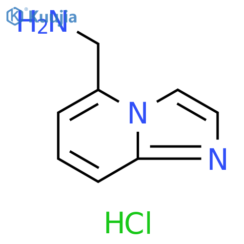 Imidazo[1,2-a]pyridine-5-methanamine, hydrochloride (1:1) structure
