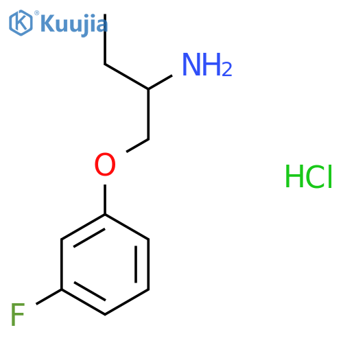 1-(3-Fluorophenoxy)butan-2-amine hydrochloride structure