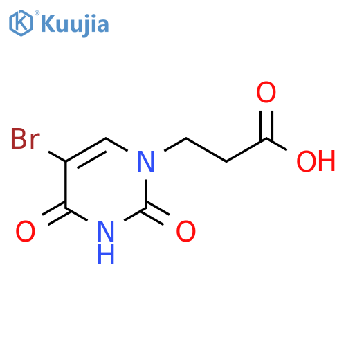 3-(5-bromo-2,4-dioxo-1,2,3,4-tetrahydropyrimidin-1-yl)propanoic acid structure