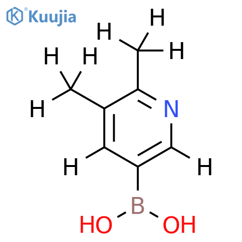 (5，6-bis(methyl-d3)pyridin-3-yl-2，4-d2)boronic acid structure
