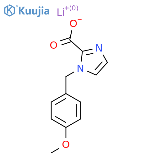 Lithium;1-[(4-methoxyphenyl)methyl]imidazole-2-carboxylate structure