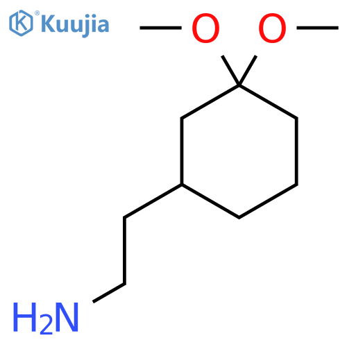 2-(3,3-Dimethoxycyclohexyl)ethanamine structure