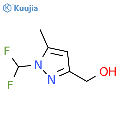 1H-Pyrazole-3-methanol, 1-(difluoromethyl)-5-methyl- structure