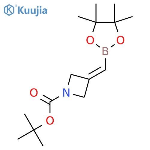 tert-butyl 3-[(4,4,5,5-tetramethyl-1,3,2-dioxaborolan-2-yl)methylene]azetidine-1-carboxylate structure