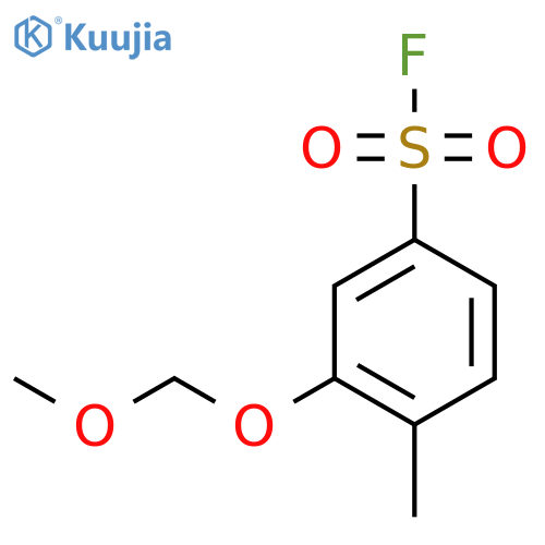 3-(Methoxymethoxy)-4-methylbenzene-1-sulfonyl fluoride structure