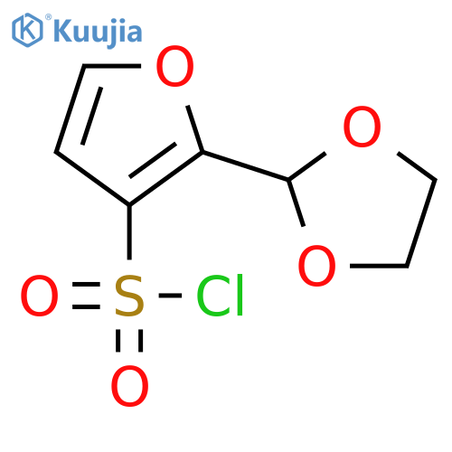 2-(1,3-Dioxolan-2-yl)-3-furansulfonyl chloride structure