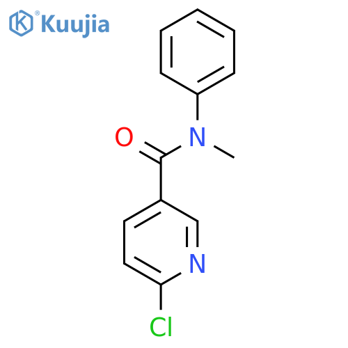6-Chloro-N-methyl-N-phenylpyridine-3-carboxamide structure