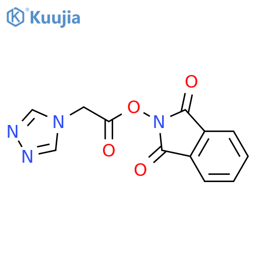 1,3-dioxo-2,3-dihydro-1H-isoindol-2-yl 2-(4H-1,2,4-triazol-4-yl)acetate structure