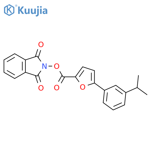 1,3-dioxo-2,3-dihydro-1H-isoindol-2-yl 5-[3-(propan-2-yl)phenyl]furan-2-carboxylate structure