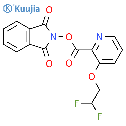 1,3-dioxo-2,3-dihydro-1H-isoindol-2-yl 3-(2,2-difluoroethoxy)pyridine-2-carboxylate structure