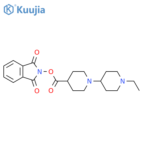 1,3-dioxo-2,3-dihydro-1H-isoindol-2-yl 1-(1-ethylpiperidin-4-yl)piperidine-4-carboxylate structure