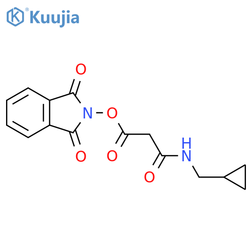 1,3-dioxo-2,3-dihydro-1H-isoindol-2-yl 2-[(cyclopropylmethyl)carbamoyl]acetate structure