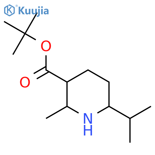 Tert-butyl 2-methyl-6-(propan-2-yl)piperidine-3-carboxylate structure