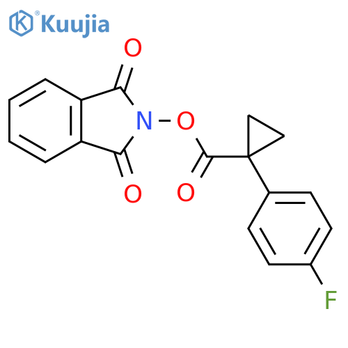 1,3-Dioxoisoindolin-2-YL 1-(4-fluorophenyl)cyclopropane-1-carboxylate structure