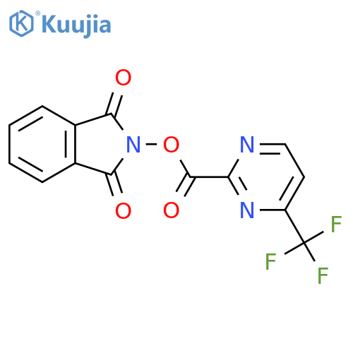 1,3-dioxo-2,3-dihydro-1H-isoindol-2-yl 4-(trifluoromethyl)pyrimidine-2-carboxylate structure