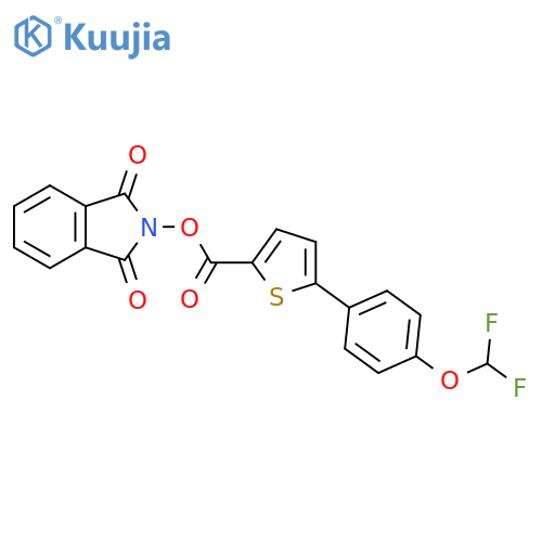 1,3-dioxo-2,3-dihydro-1H-isoindol-2-yl 5-[4-(difluoromethoxy)phenyl]thiophene-2-carboxylate structure
