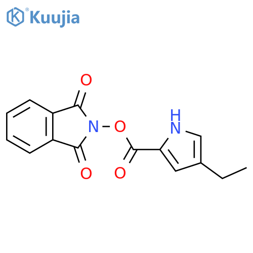 1,3-dioxo-2,3-dihydro-1H-isoindol-2-yl 4-ethyl-1H-pyrrole-2-carboxylate structure