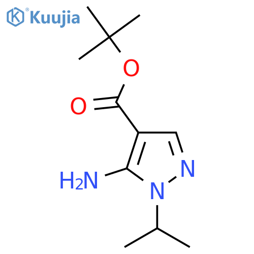 Tert-butyl 5-amino-1-propan-2-ylpyrazole-4-carboxylate structure