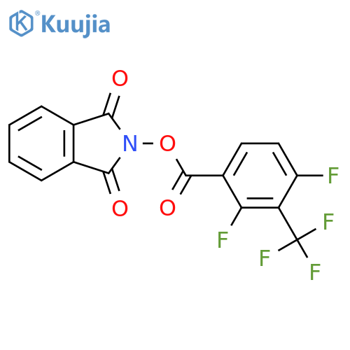1,3-dioxo-2,3-dihydro-1H-isoindol-2-yl 2,4-difluoro-3-(trifluoromethyl)benzoate structure