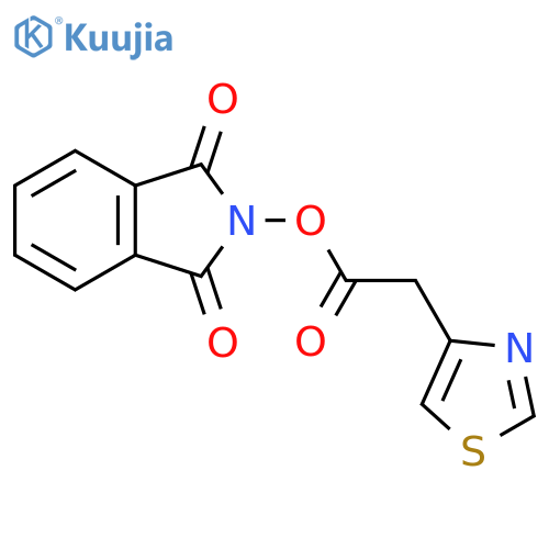 1,3-dioxo-2,3-dihydro-1H-isoindol-2-yl 2-(1,3-thiazol-4-yl)acetate structure