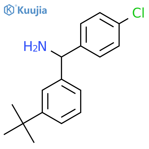 (3-Tert-butylphenyl)-(4-chlorophenyl)methanamine structure