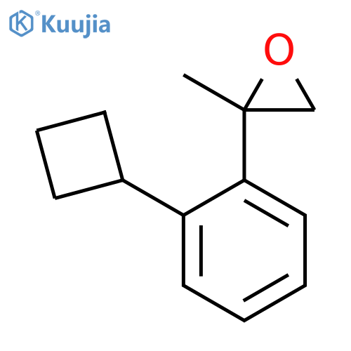 2-(2-Cyclobutylphenyl)-2-methyloxirane structure