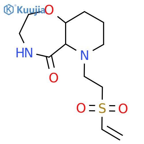 6-2-(ethenesulfonyl)ethyl-decahydropyrido2,3-f1,4oxazepin-5-one structure