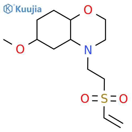 4-[2-(ethenesulfonyl)ethyl]-6-methoxy-octahydro-2H-1,4-benzoxazine structure