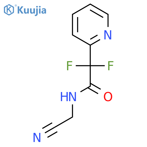 N-(cyanomethyl)-2,2-difluoro-2-(pyridin-2-yl)acetamide structure