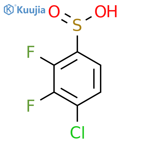 4-Chloro-2,3-difluorobenzene-1-sulfinic acid structure