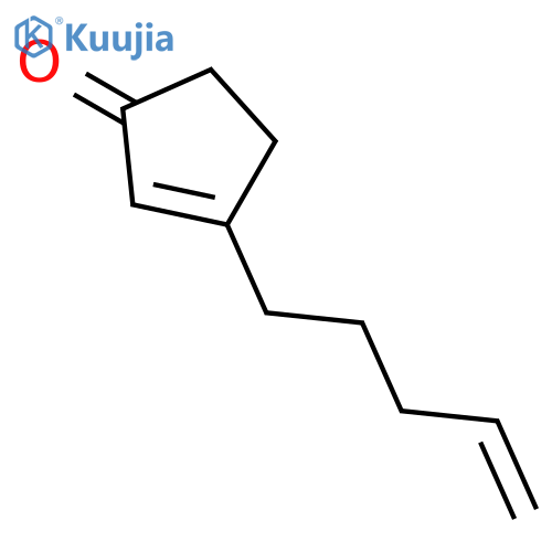 2-Cyclopenten-1-one, 3-(4-pentenyl)- structure