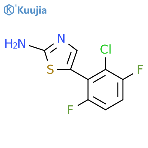 5-(2-chloro-3,6-difluorophenyl)thiazol-2-amine structure