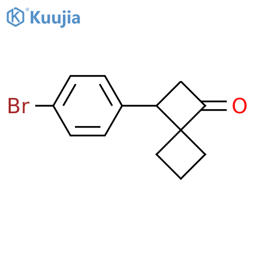 3-(4-bromophenyl)spiro3.3heptan-1-one structure