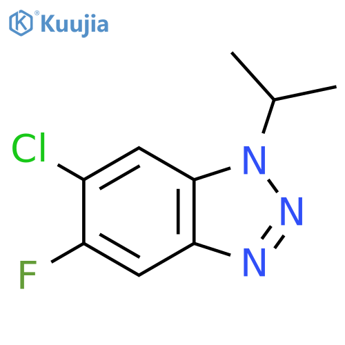 6-chloro-5-fluoro-1-(propan-2-yl)-1H-1,2,3-benzotriazole structure