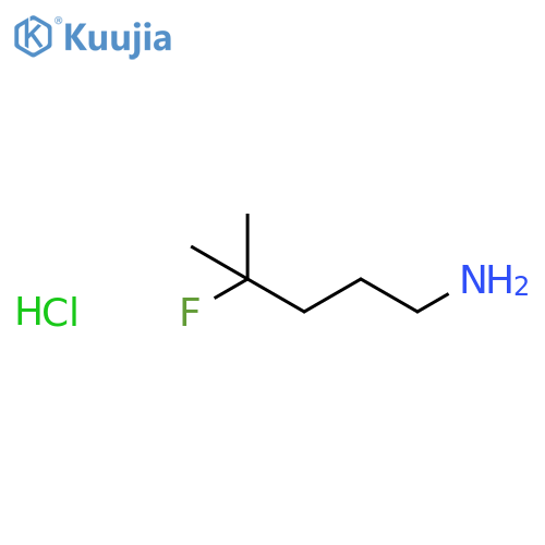 4-Fluoro-4-methylpentan-1-amine hydrochloride structure