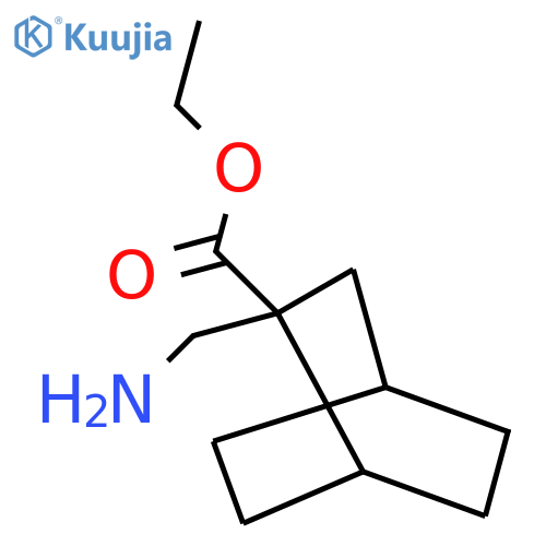 Ethyl 2-(aminomethyl)bicyclo[2.2.2]octane-2-carboxylate structure
