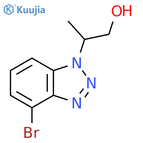 2-(4-bromo-1H-1,2,3-benzotriazol-1-yl)propan-1-ol structure