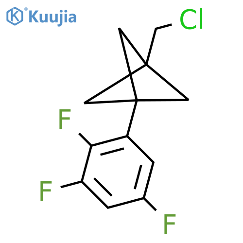 1-(Chloromethyl)-3-(2,3,5-trifluorophenyl)bicyclo[1.1.1]pentane structure