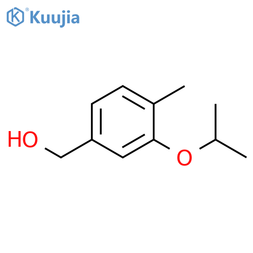 (3-isopropoxy-4-methylphenyl)methanol structure