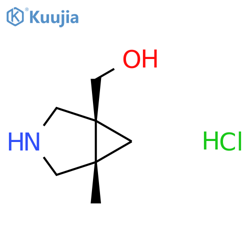 [(1S,5S)-5-Methyl-3-azabicyclo[3.1.0]hexan-1-yl]methanol;hydrochloride structure