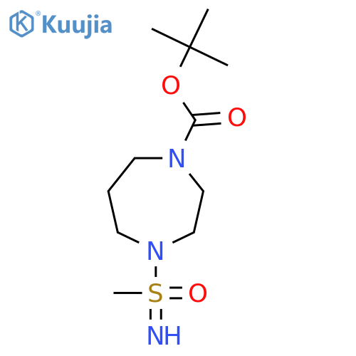 tert-butyl 4-imino(methyl)oxo-lambda6-sulfanyl-1,4-diazepane-1-carboxylate structure