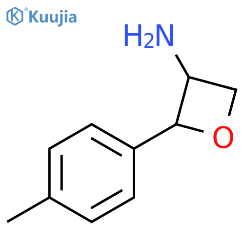 2-(4-methylphenyl)oxetan-3-amine structure
