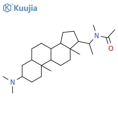 Acetamide, N-[(3b,5a,20S)-3-(dimethylamino)pregnan-20-yl]-N-methyl- (9CI) structure