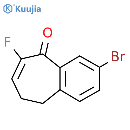 3-Bromo-6-fluoro-8,9-dihydrobenzo[7]annulen-5-one structure