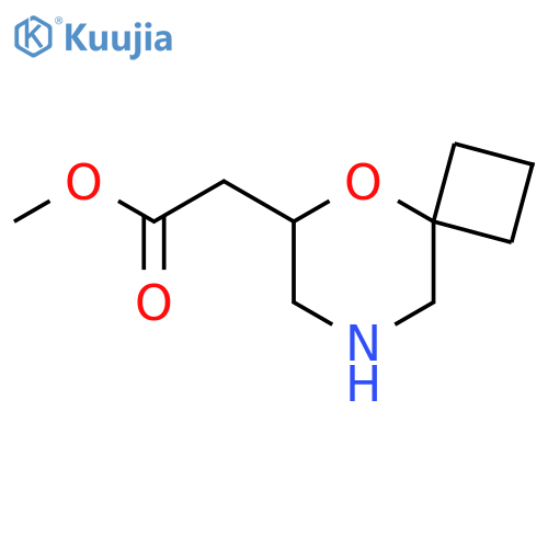 Methyl 2-(5-oxa-8-azaspiro[3.5]nonan-6-yl)acetate structure