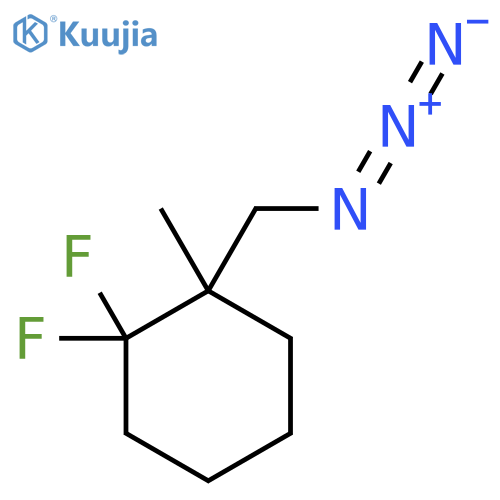1-(Azidomethyl)-2,2-difluoro-1-methylcyclohexane structure